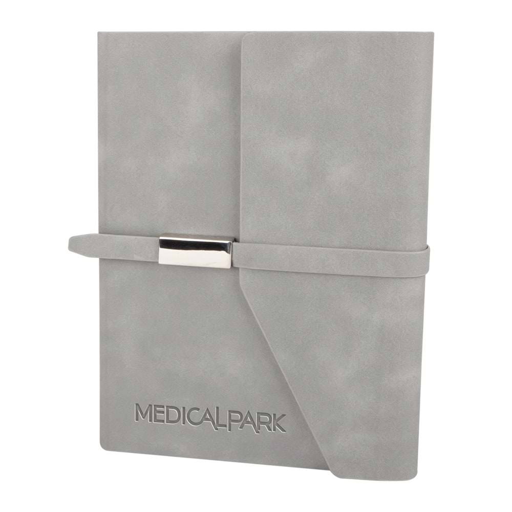 MOGAN GRİ TARİHSİZ DEFTER (15x21 CM)