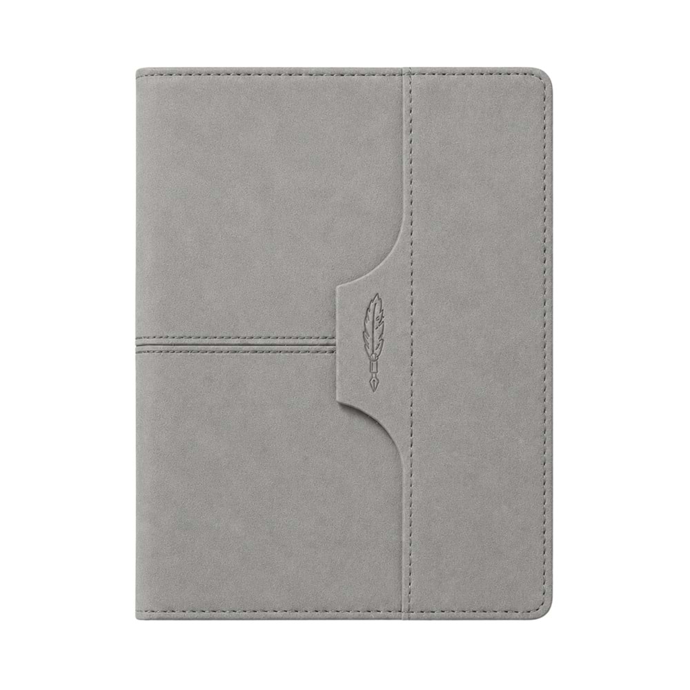 ATAKULE GRİ TARİHSİZ DEFTER (15X21 CM)