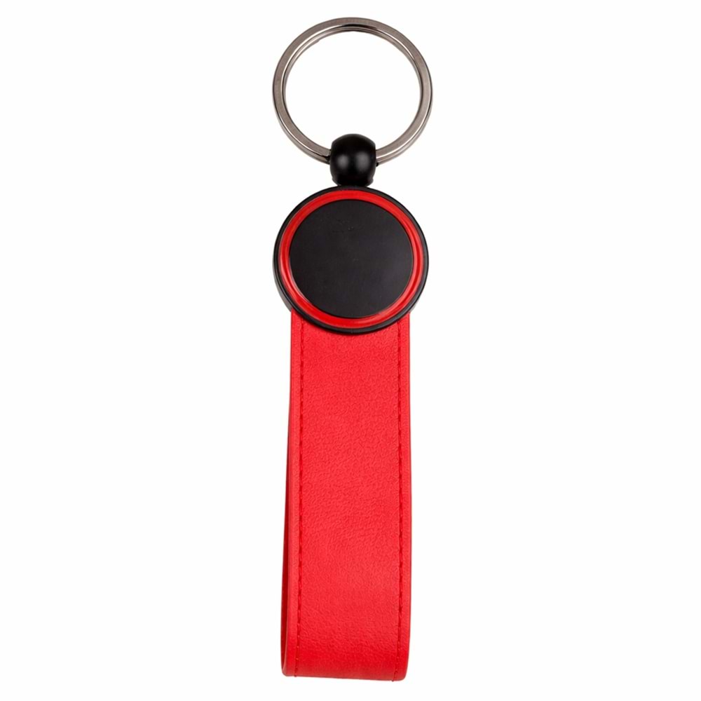 AYDER KIRMIZI METAL-DERİ ANAHTARLIK