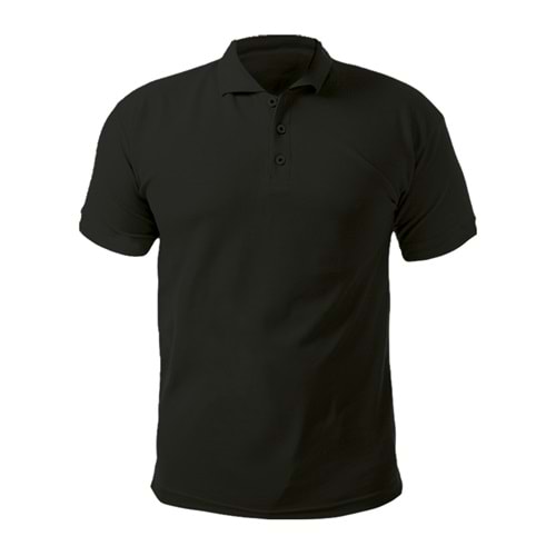 AÇELYA SİYAH XXL POLO YAKA TİŞÖRT