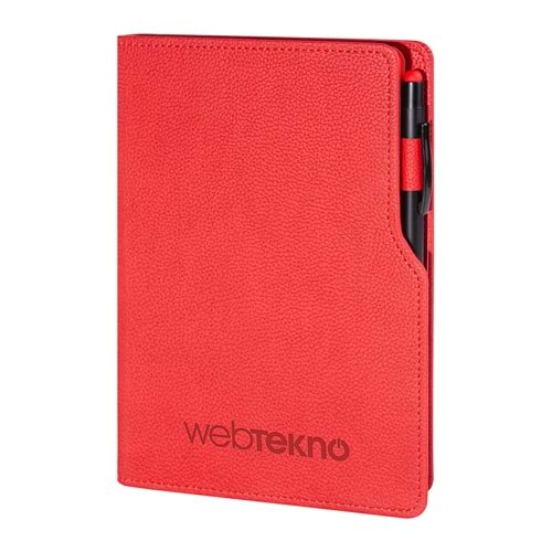BAHÇELİEVLER KIRMIZI TARİHSİZ DEFTER (14,5X21 CM)