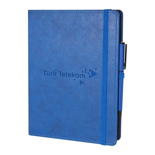 SÖĞÜTÖZÜ LACİVERT SPİRALLİ TARİHSİZ DEFTER (17X24 CM)