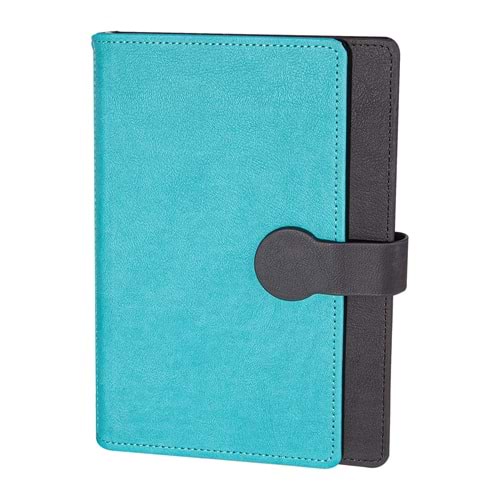 SARAY TURKUAZ TARİHSİZ DEFTER (15X21 CM)