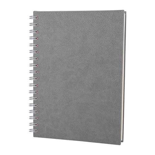 ALTINDAĞ GRİ KARELİ SPİRALLİ TARİHSİZ DEFTER (17X24 CM)