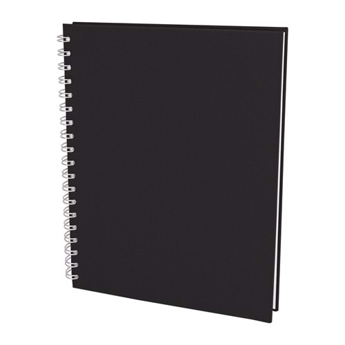 SEĞMENLER SİYAH KARELİ SPİRALLİ TARİHSİZ DEFTER (19X25 CM)