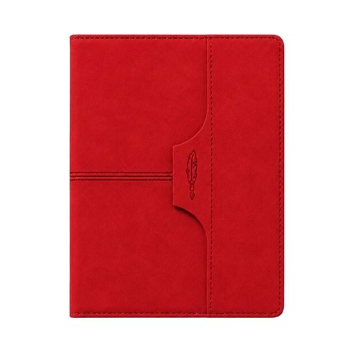 ATAKULE KIRMIZI TARİHSİZ DEFTER (15X21 CM)