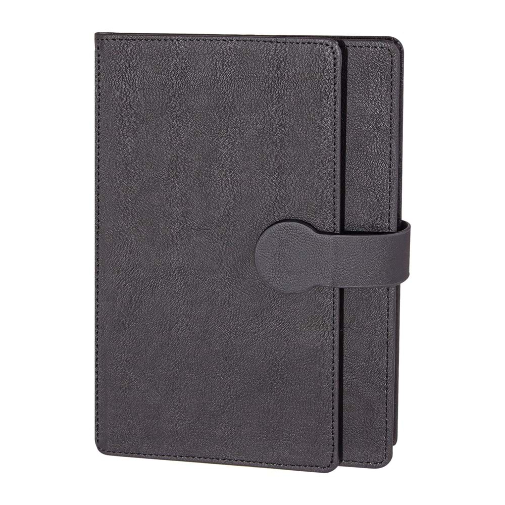 SARAY SİYAH TARİHSİZ DEFTER (15X21 CM)