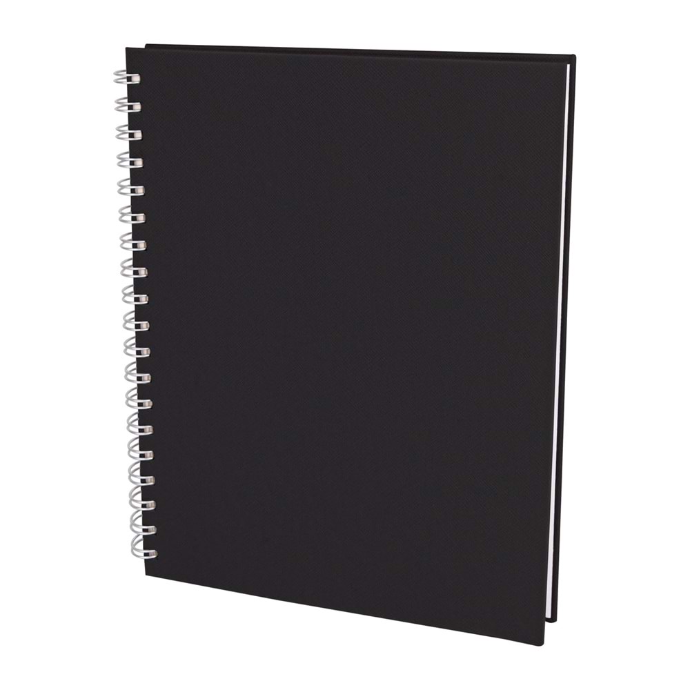 SEĞMENLER SİYAH KARELİ SPİRALLİ TARİHSİZ DEFTER (19X25 CM)