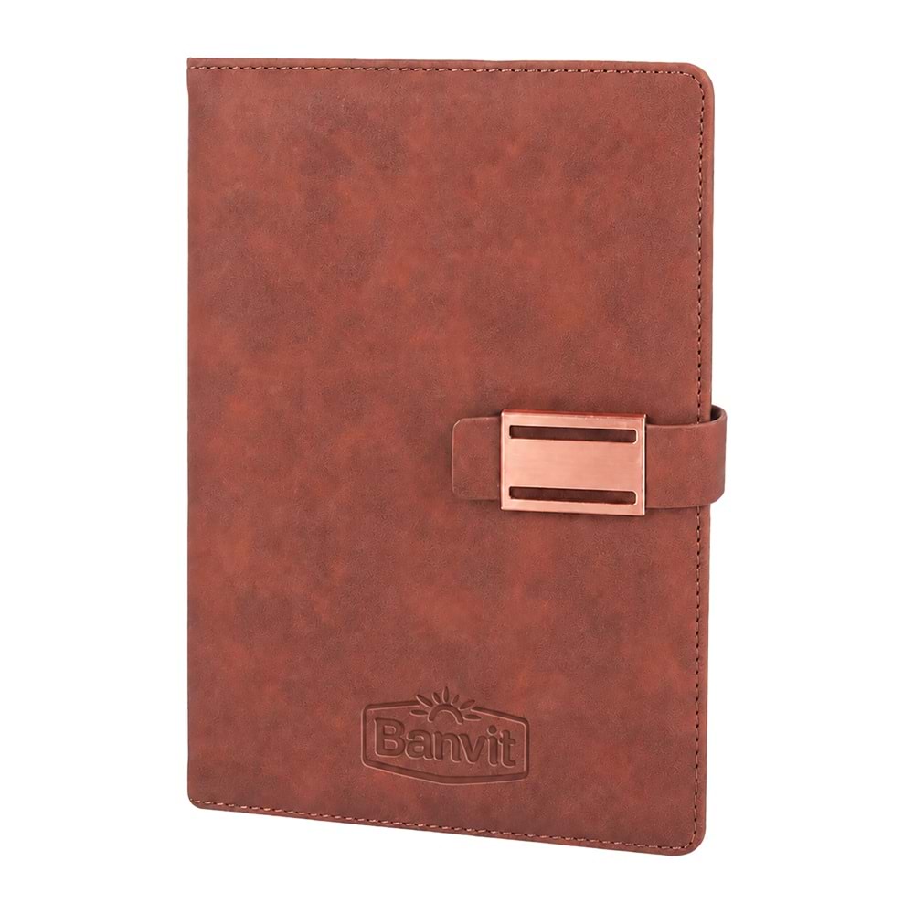 AKINCI KAHVERENGİ TARİHSİZ DEFTER (15X21 CM)