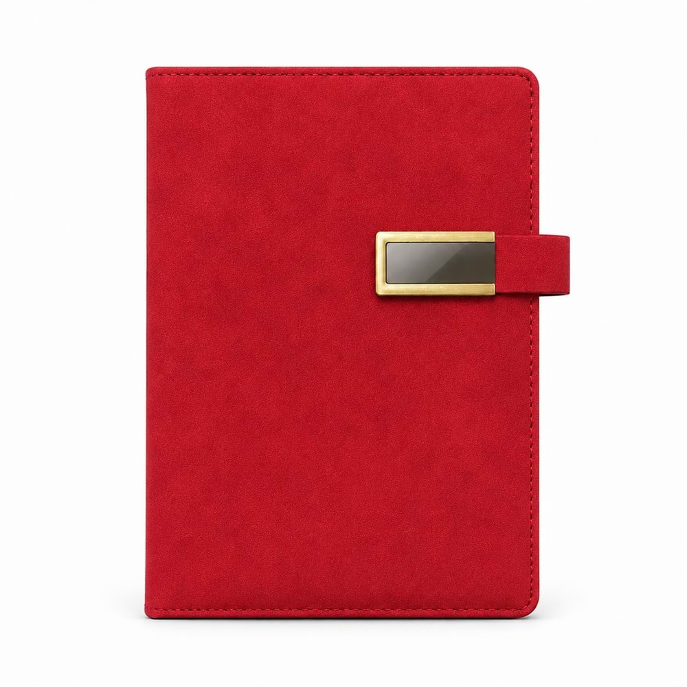 ANAFARTALAR KIRMIZI TARİHSİZ DEFTER (15X21 CM)