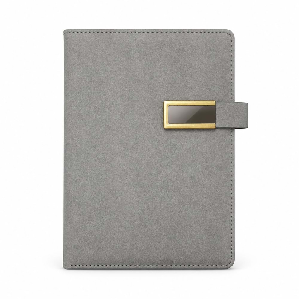 ANAFARTALAR GRİ TARİHSİZ DEFTER (15X21 CM)