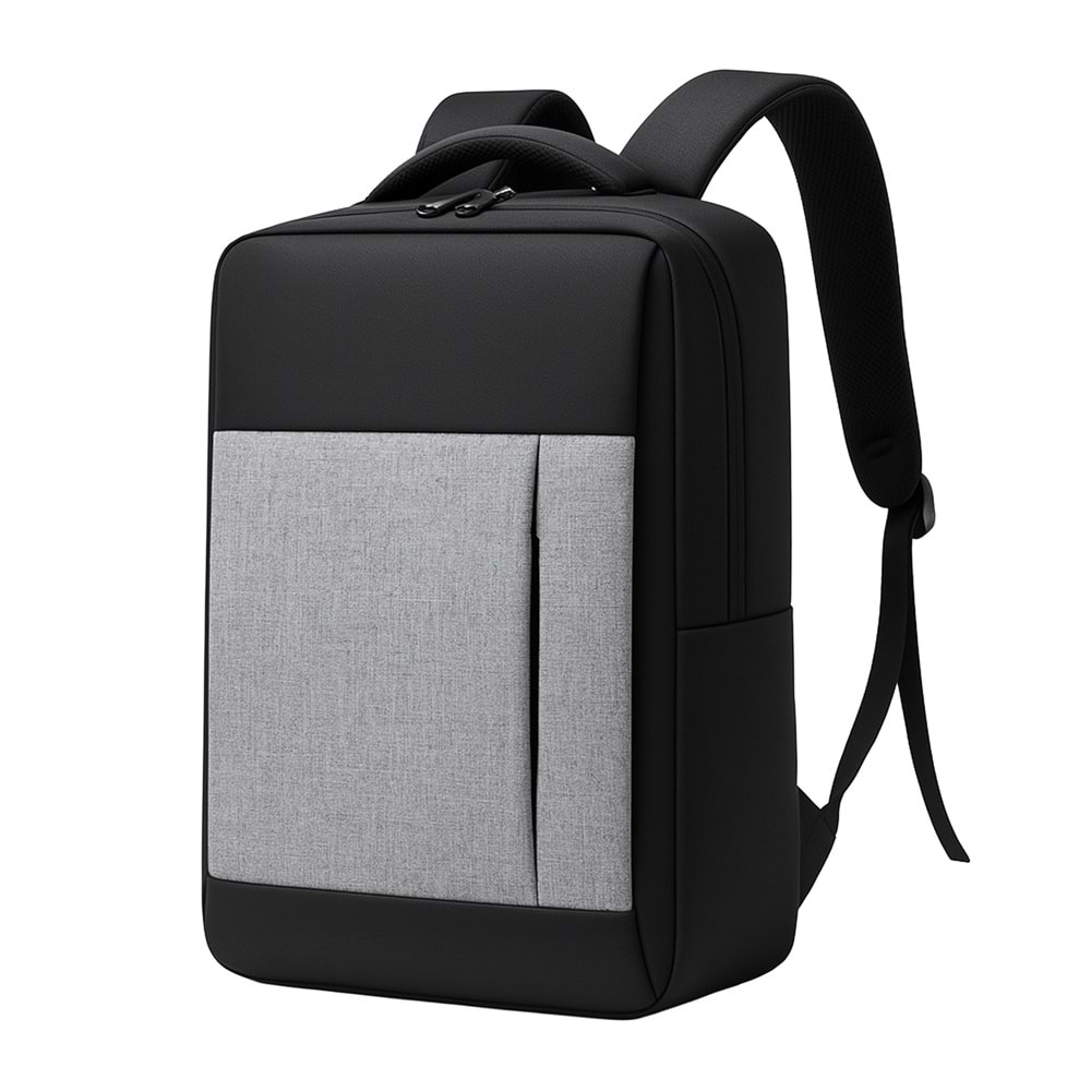 SERİNAY SİYAH LAPTOP BÖLMELİ SIRT ÇANTASI