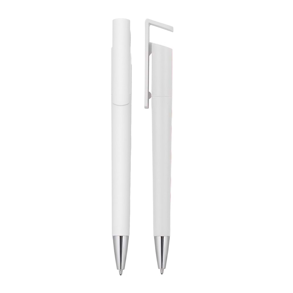 ECEABAT BEYAZ PLASTİK TÜKENMEZ KALEM 