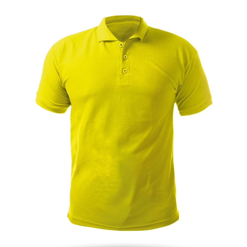AÇELYA SARI XL POLO YAKA TİŞÖRT