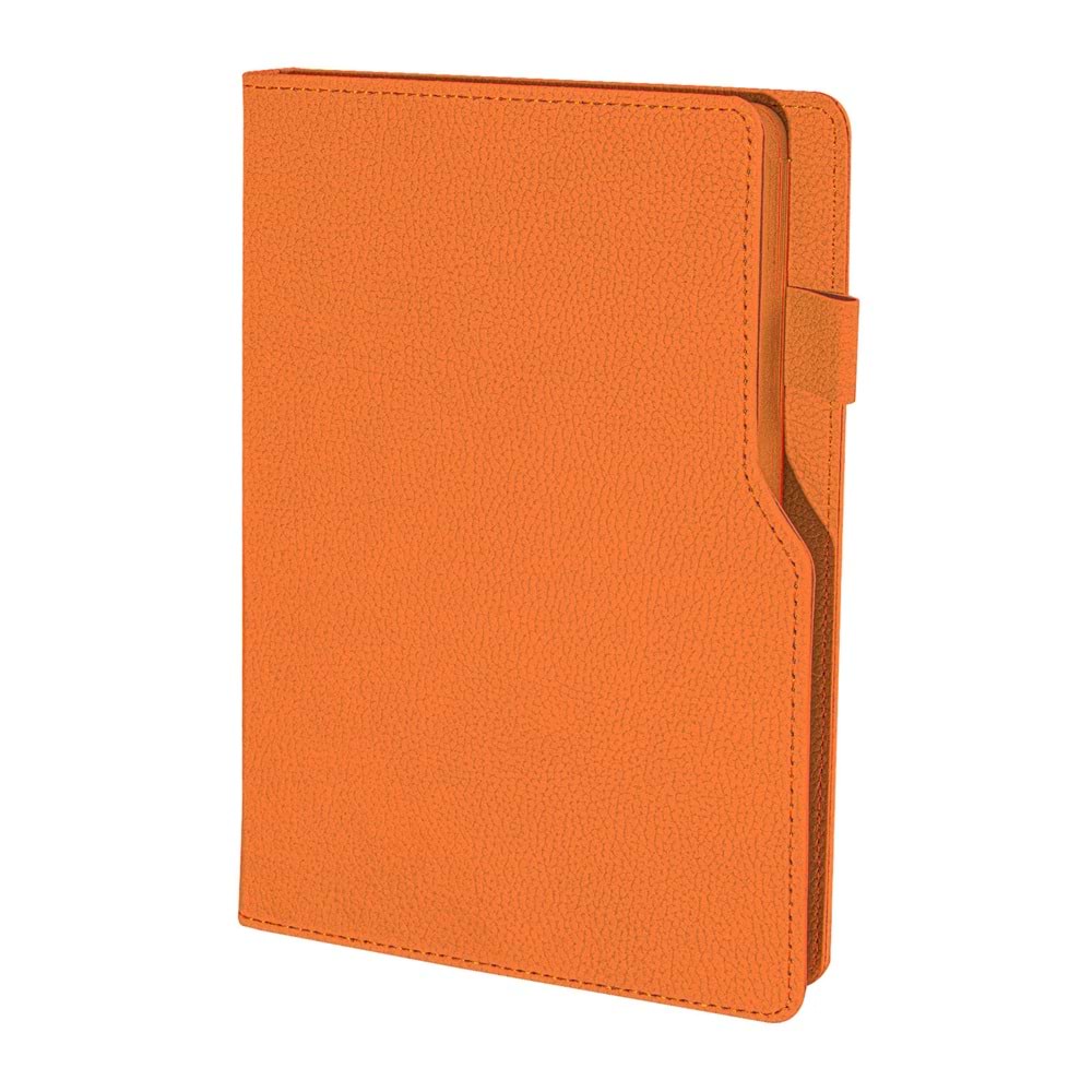 BAHÇELİEVLER TURUNCU TARİHSİZ DEFTER (14,5X21 CM)