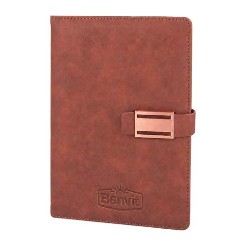 AKINCI KAHVERENGİ TARİHSİZ DEFTER (15X21 CM)