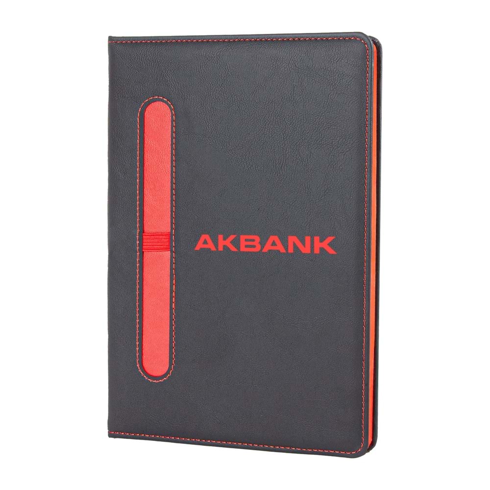 EYMİR KIRMIZI TARİHSİZ DEFTER (15x21 CM)