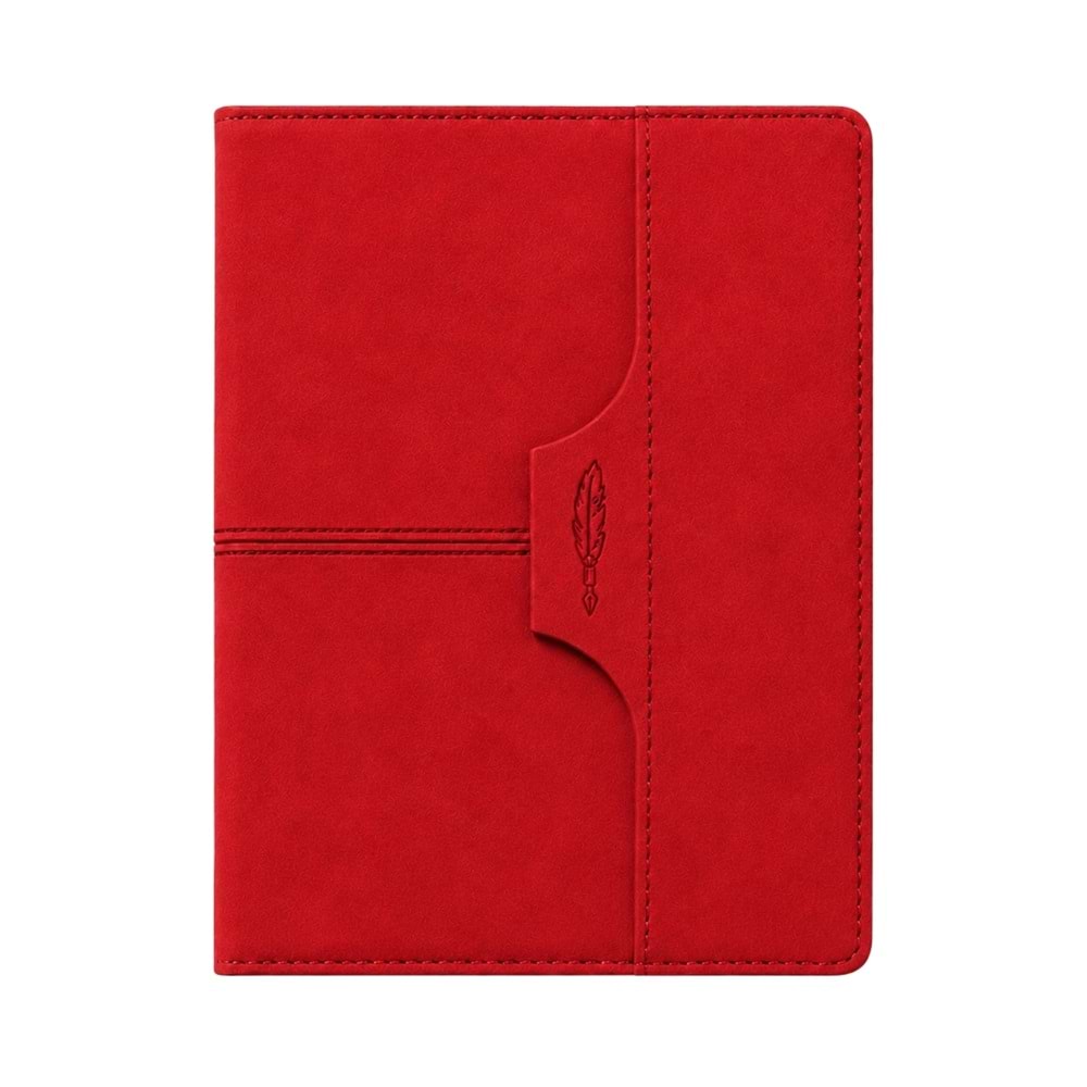 ATAKULE KIRMIZI TARİHSİZ DEFTER (15X21 CM)