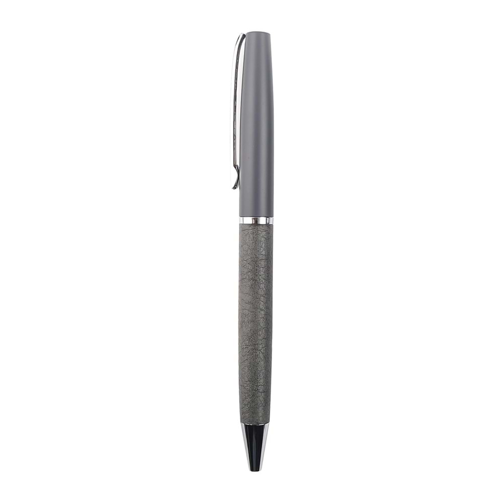 SALİHLİ GRİ METAL DERİLİ TÜKENMEZ KALEM