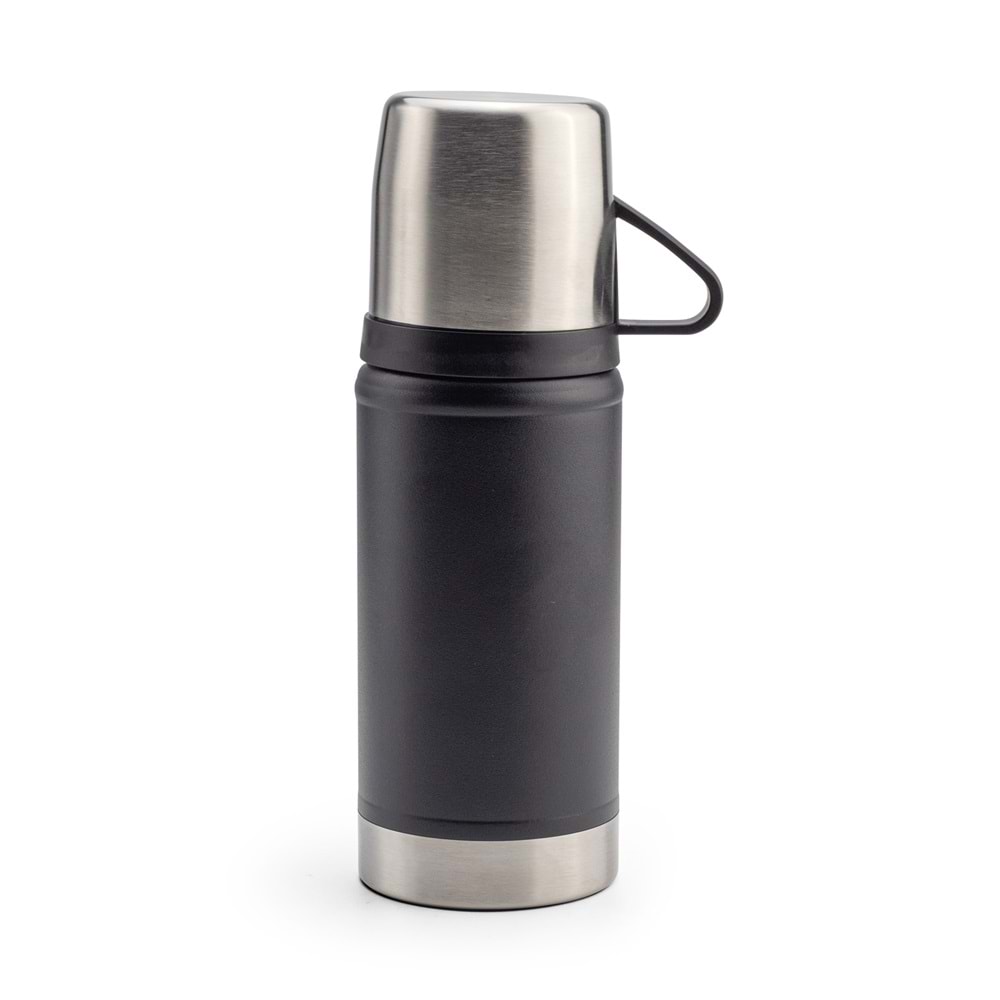 KARTEPE SİYAH 500 ML BARDAKLI TERMOS